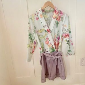 Ted Baker London printed romper